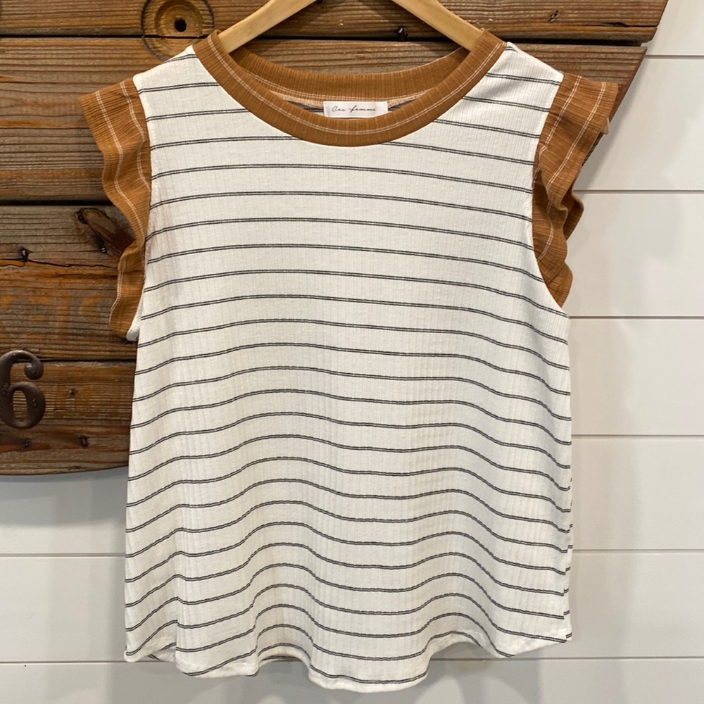 Cute ruffled tank